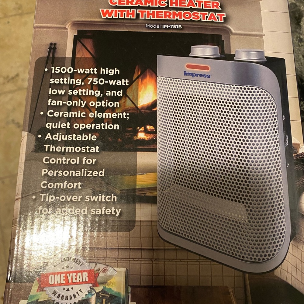 Brand new heater with thermostat